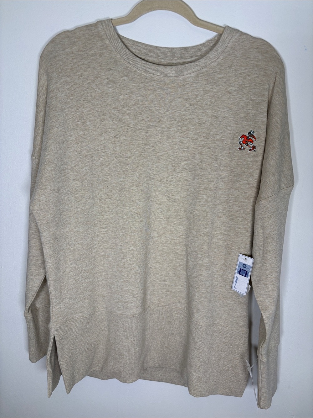 johnnie-O Brittany University of Miami Hurricanes Vintage Logo Sweatshirt – NEW